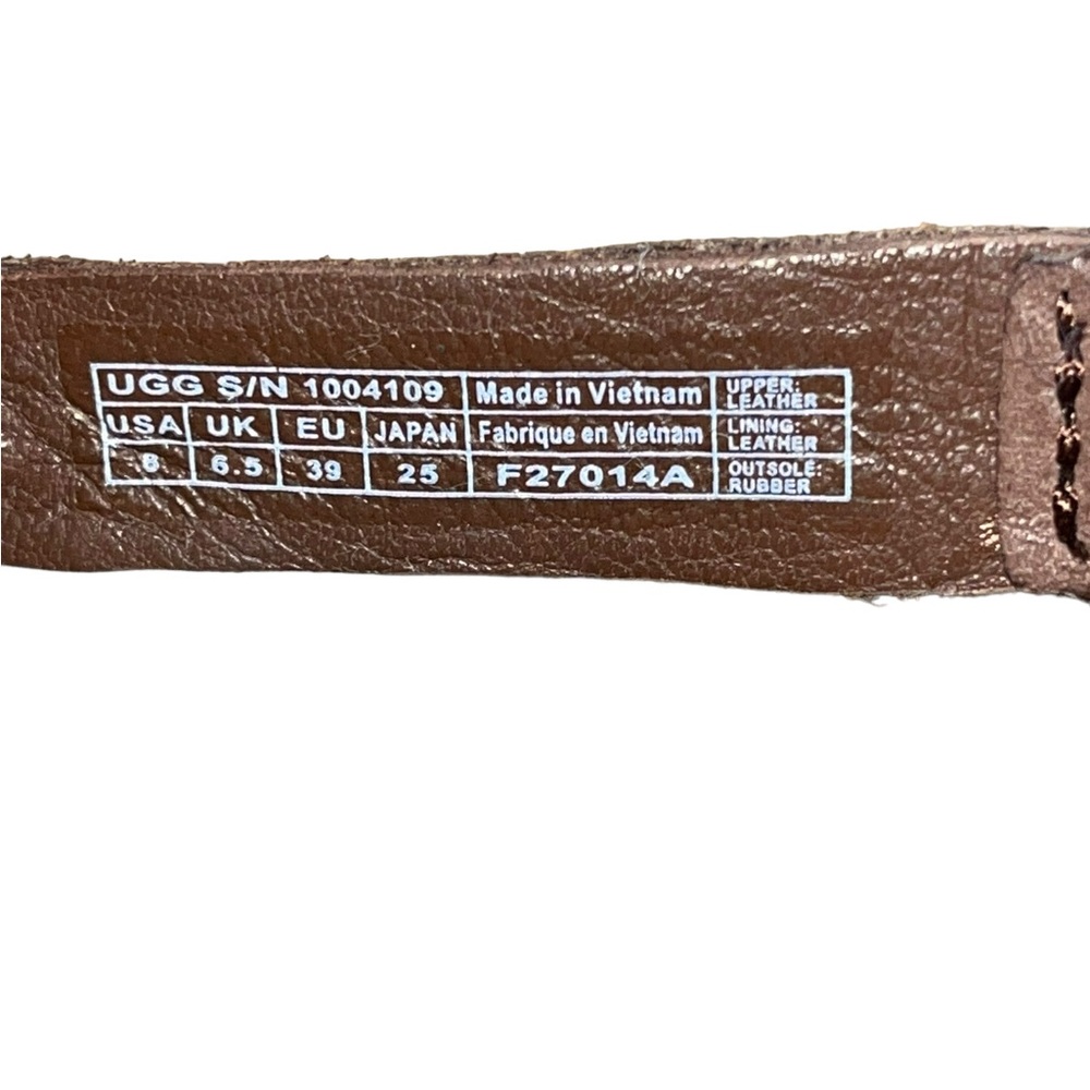 Like New Ugg “Bria” braided brown thong sandals Size 8 - Picture 8 of 8